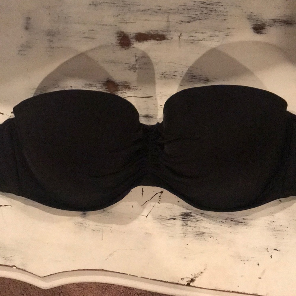 Black strapless bikini top Victoria Secret